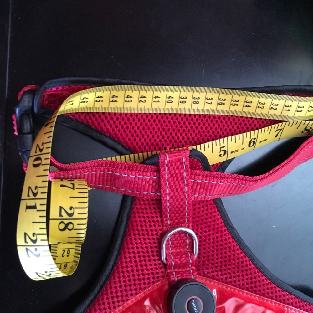 Large Red Reflective Dog Leash